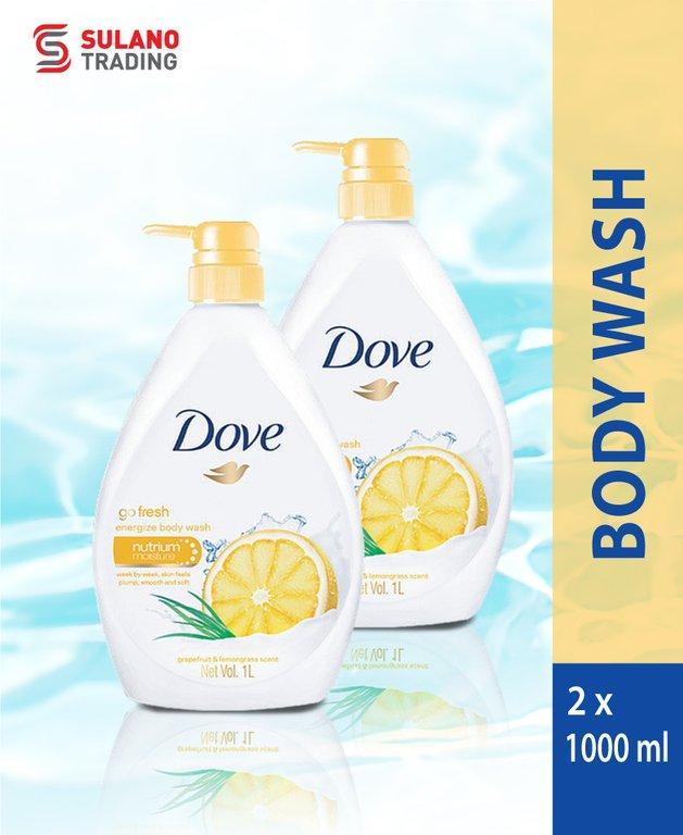 DOVE BODYWASH GO FRESH LEMON 1000ML